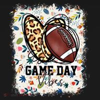 Floral Bleached Football Game Day Vibes Football Mom Gift Women's Hoodie thumb 2