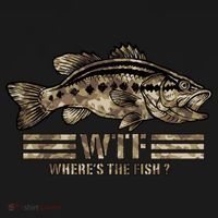 Funny Bass Fishing Camo Wtf Wheres The Fish Cool Gift Women's Hoodie thumb 2