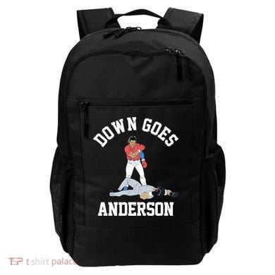 Funny Baseball Fight Down Goes Anderson Backpack