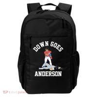 Funny Baseball Fight Down Goes Anderson Backpack thumb 0