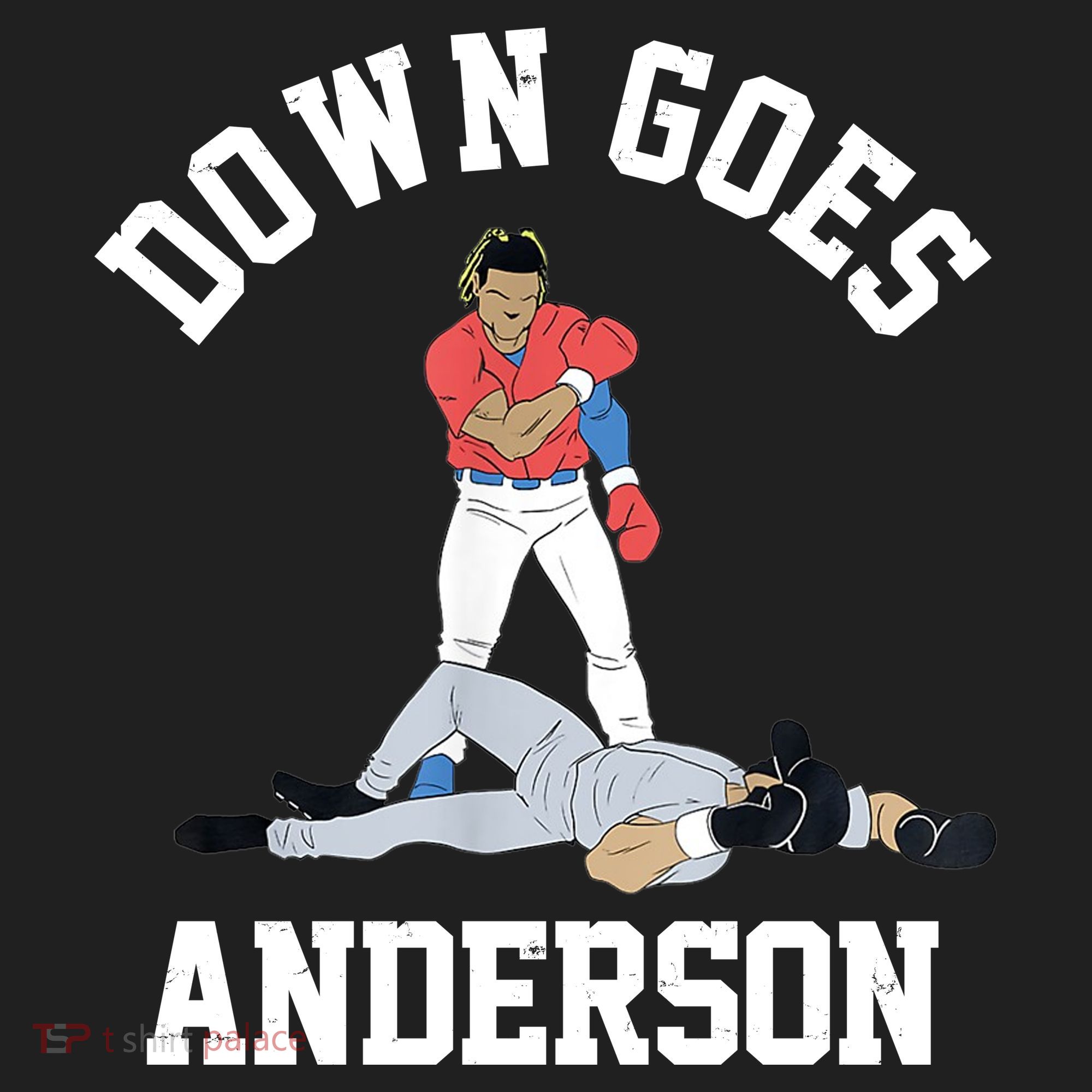 Funny Baseball Fight Down Goes Anderson Beanie