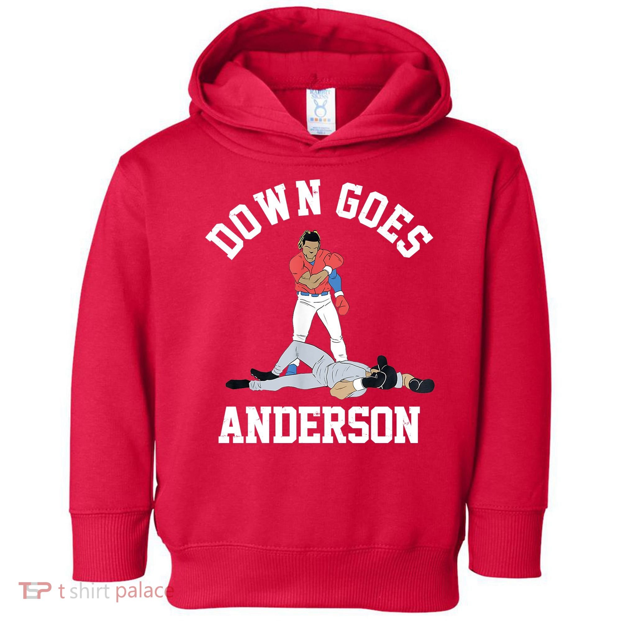 Funny Baseball Fight Down Goes Anderson Toddler Hoodie