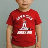 Funny Baseball Fight Down Goes Anderson Toddler T-Shirt thumb 2