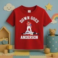 Funny Baseball Fight Down Goes Anderson Toddler T-Shirt thumb 3