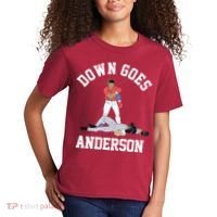 Funny Baseball Fight Down Goes Anderson Kids T-Shirt thumb 2