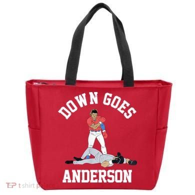 Funny Baseball Fight Down Goes Anderson Tote Bag