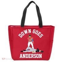 Funny Baseball Fight Down Goes Anderson Tote Bag thumb 0