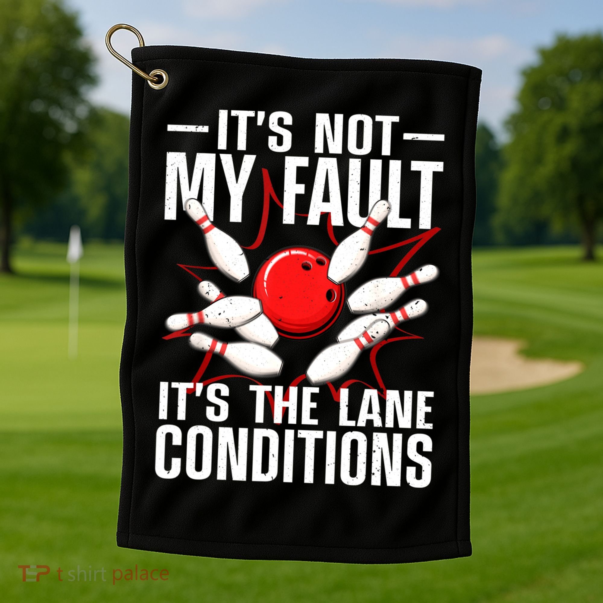Funny Bowling For Women Bowler Team Bowling Lane Spare Golf Towel