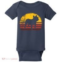 French Bulldog French Bulldog Retro Baby Bodysuit thumb 0