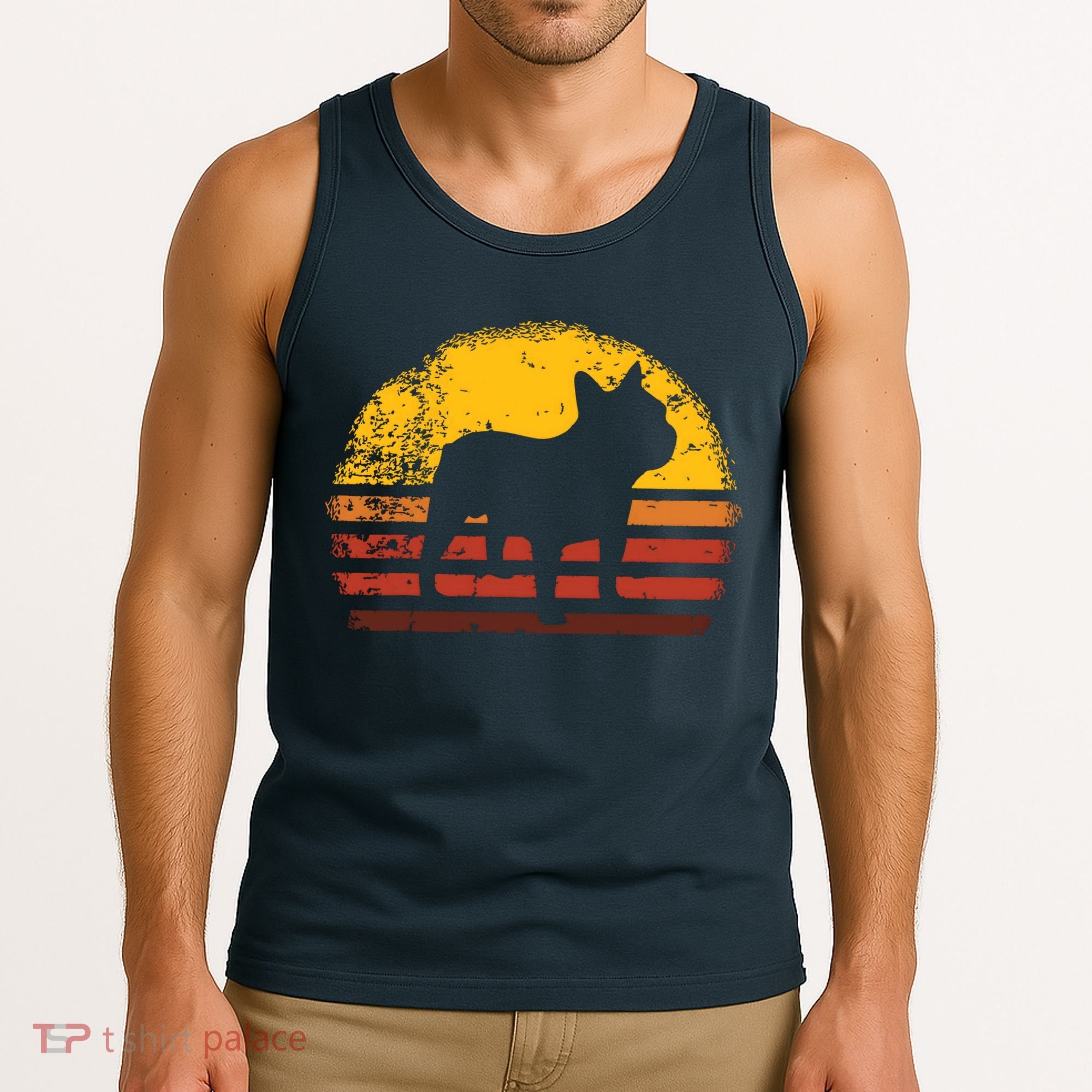French Bulldog French Bulldog Retro Tank Top