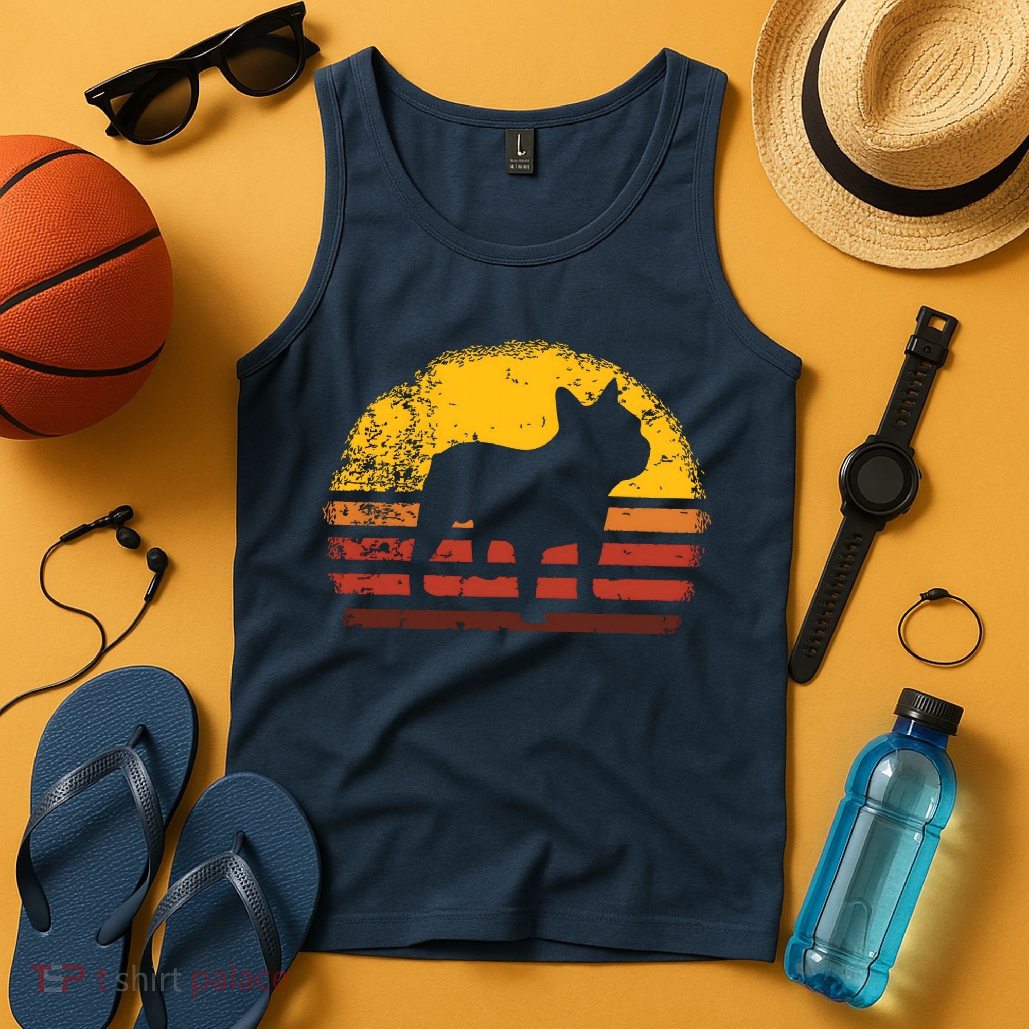 French Bulldog French Bulldog Retro Tank Top