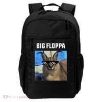 Funny Big Floppa Wearing Meme Sunglasses Backpack thumb 0