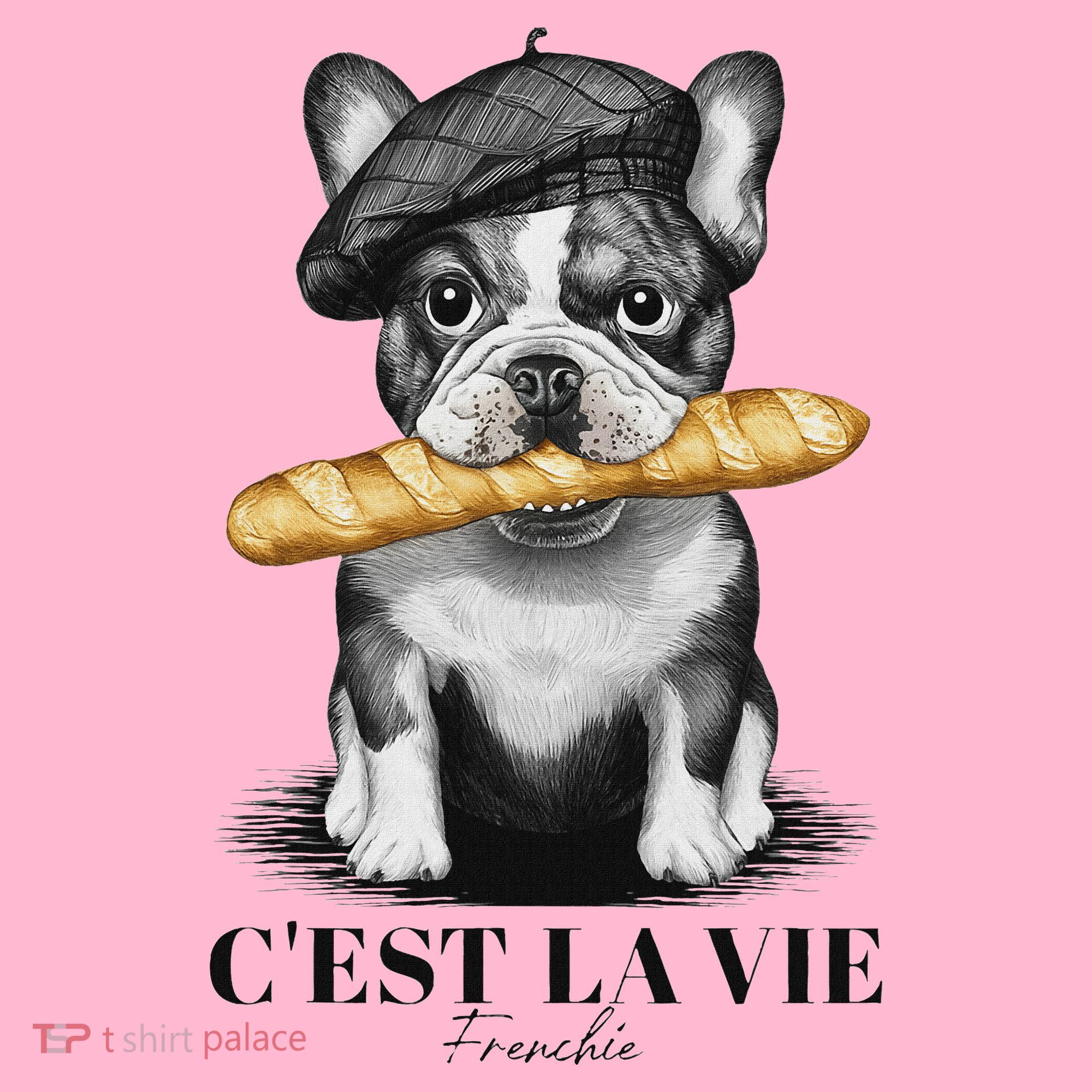 French Bulldog Frenchie Dog Lover Dad Dog Mom CEst La Vie Coaster