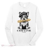 French Bulldog Frenchie Dog Lover Dad Dog Mom CEst La Vie Long Sleeve Shirt thumb 0