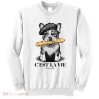 French Bulldog Frenchie Dog Lover Dad Dog Mom CEst La Vie Sweatshirt thumb 0