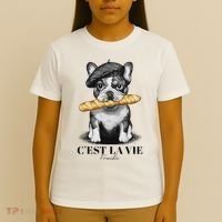French Bulldog Frenchie Dog Lover Dad Dog Mom CEst La Vie T-Shirt thumb 4
