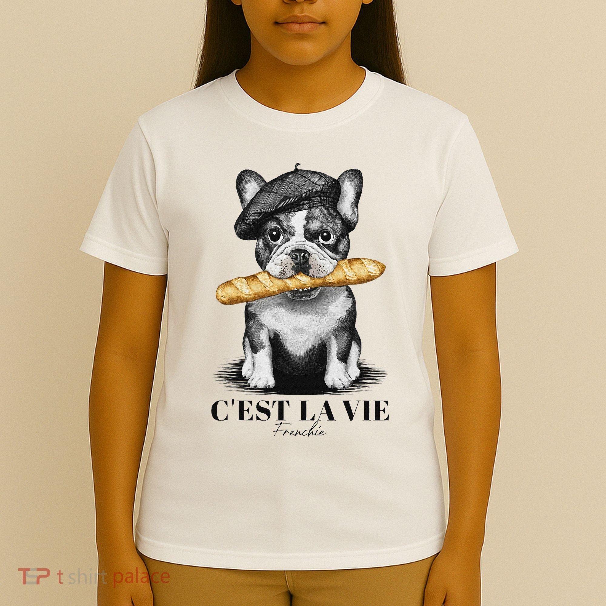 French Bulldog Frenchie Dog Lover Dad Dog Mom CEst La Vie T-Shirt