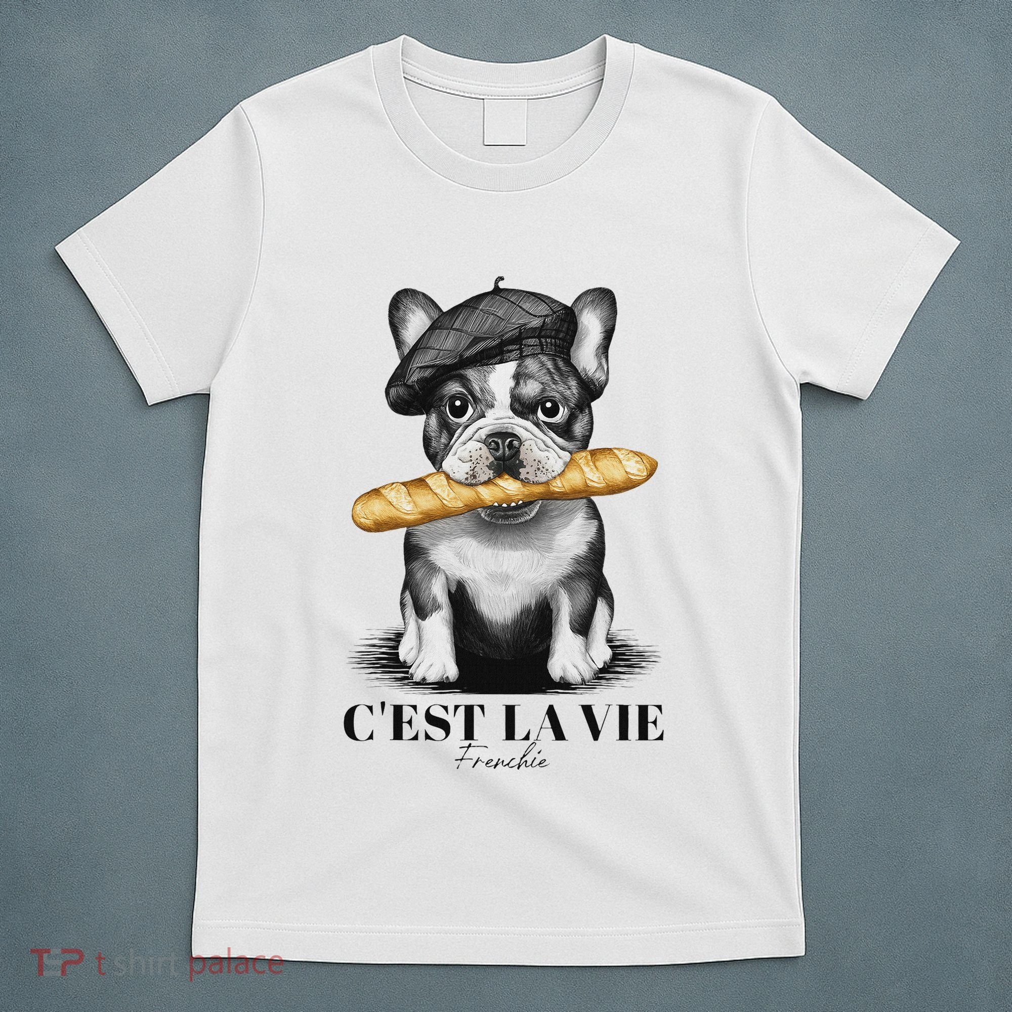French Bulldog Frenchie Dog Lover Dad Dog Mom CEst La Vie T-Shirt