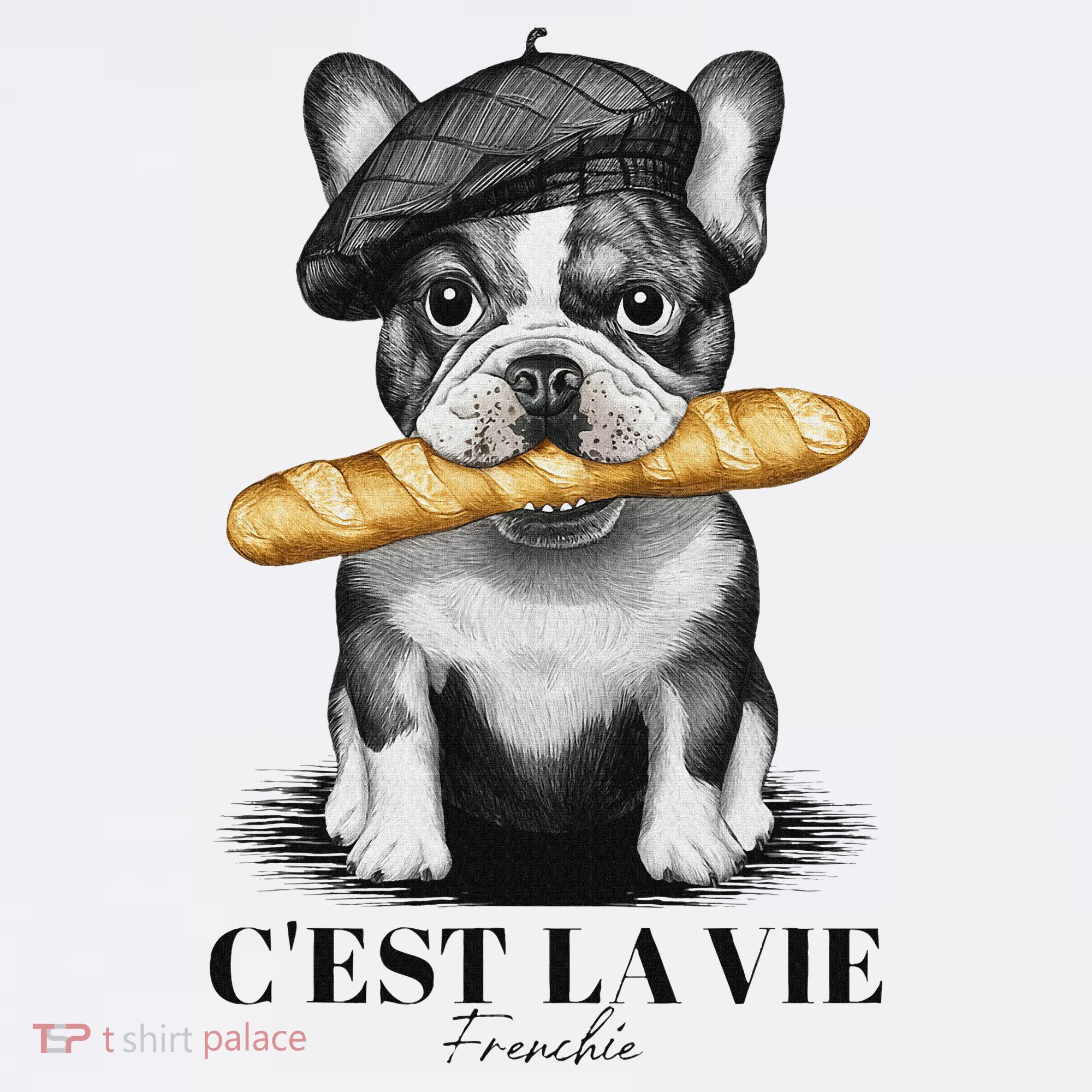 French Bulldog Frenchie Dog Lover Dad Dog Mom CEst La Vie T-Shirt