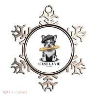 French Bulldog Frenchie Dog Lover Dad Dog Mom CEst La Vie Ornament thumb 0