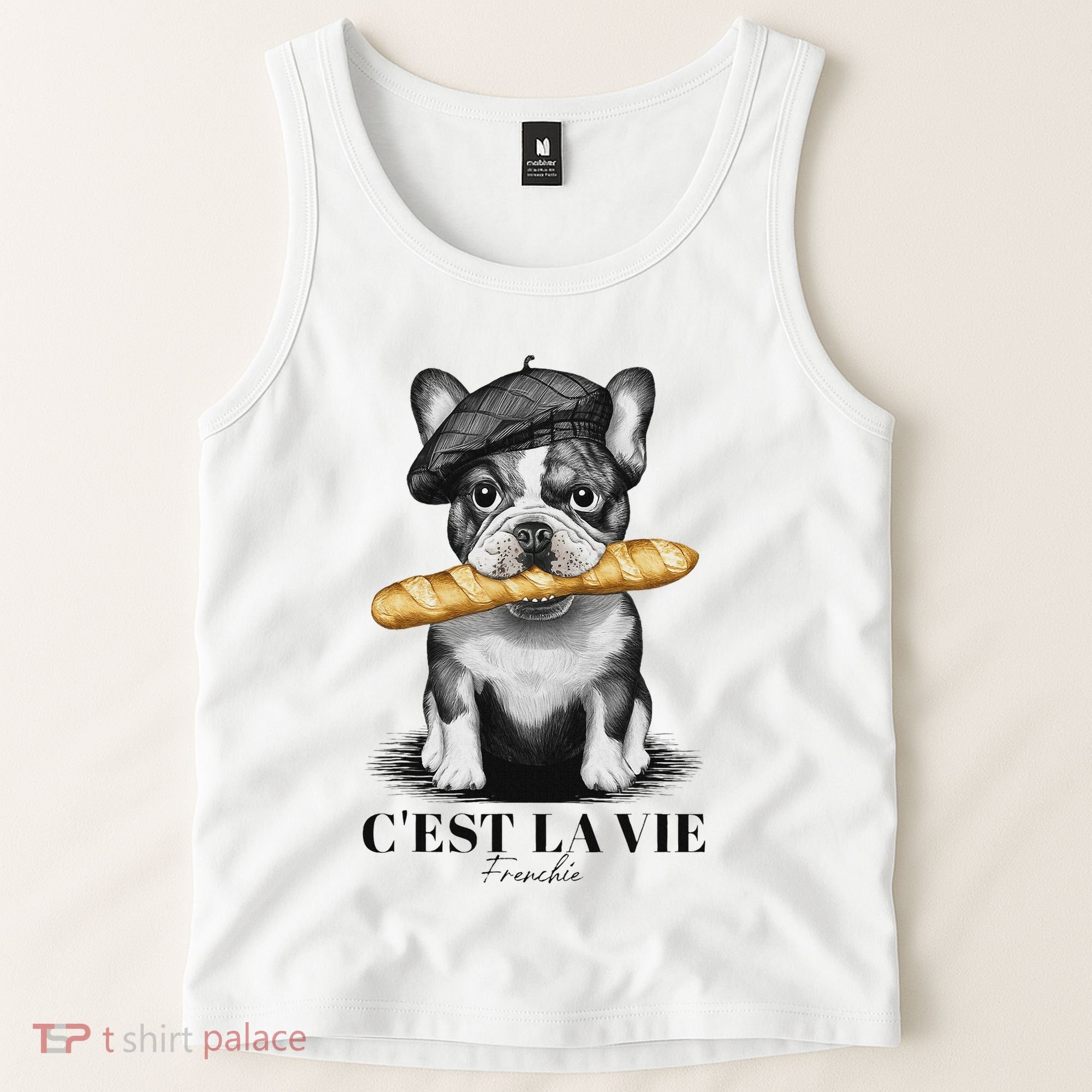French Bulldog Frenchie Dog Lover Dad Dog Mom CEst La Vie Tank Top