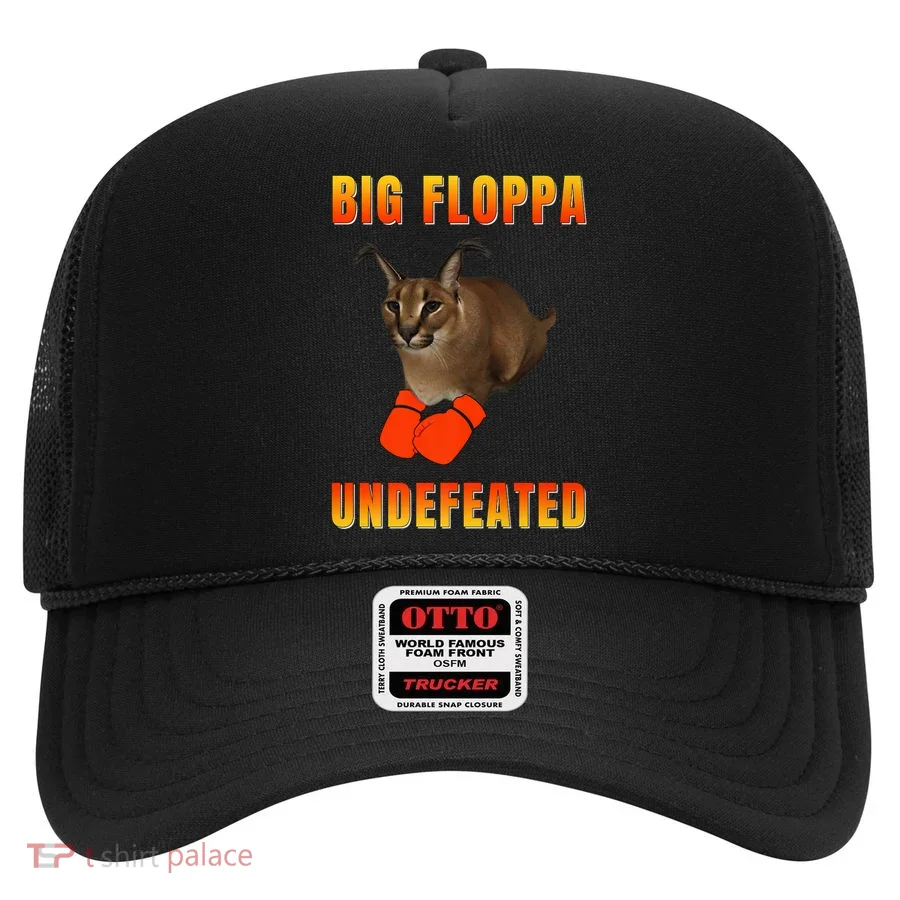 Funny Big Floppa Undefeated Champion, Meme Cat Hat