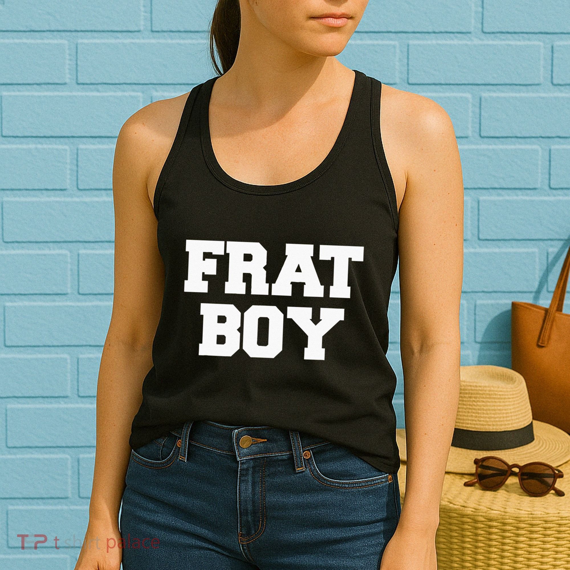 Frat Boy Funny Fraternity College Rush Party Greek Women's Tank Top