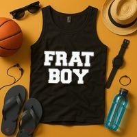 Frat Boy Funny Fraternity College Rush Party Greek Tank Top thumb 4