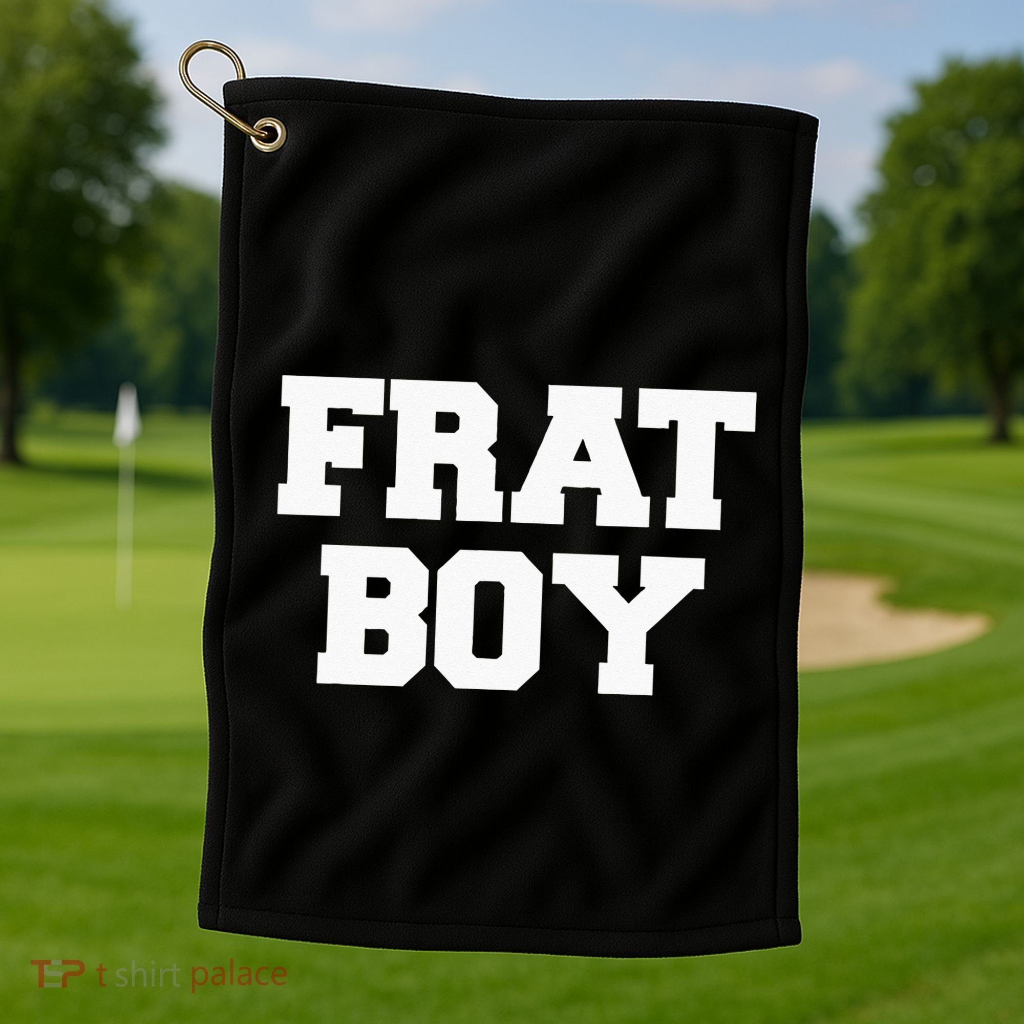 Frat Boy Funny Fraternity College Rush Party Greek Golf Towel
