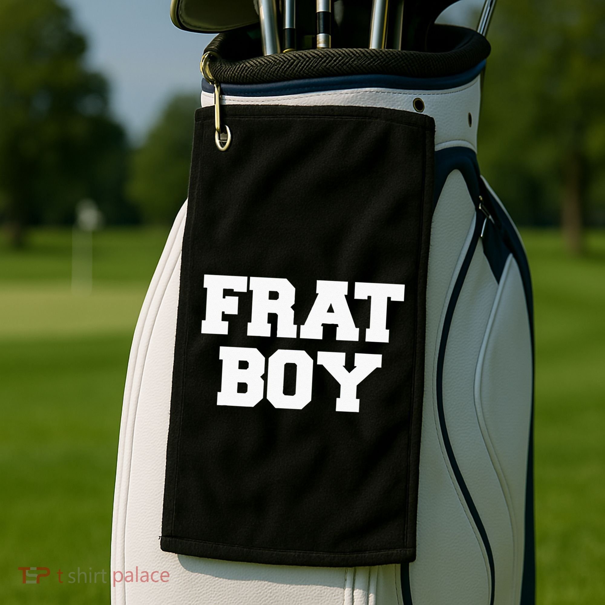 Frat Boy Funny Fraternity College Rush Party Greek Golf Towel
