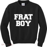 Frat Boy Funny Fraternity College Rush Party Greek Kids Sweatshirt thumb 0