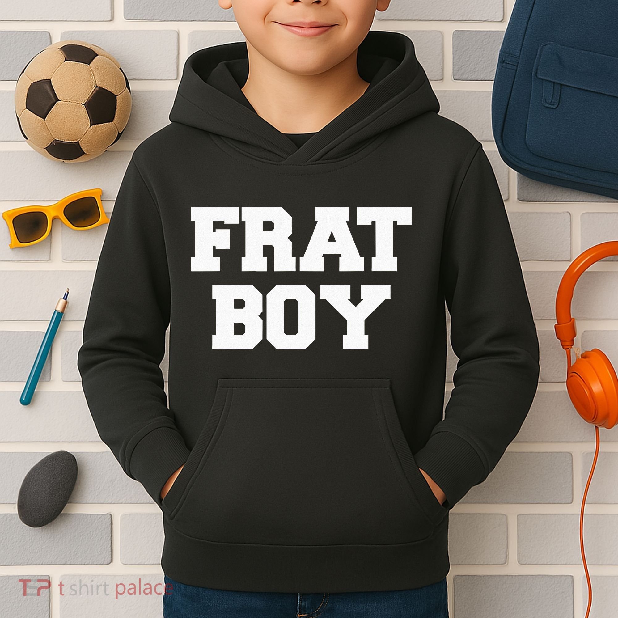 Frat Boy Funny Fraternity College Rush Party Greek Kids Hoodie