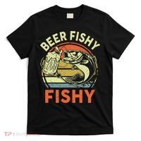 funny Bass Fishing Beer Fishy Reel Cool Dad T-Shirt thumb 0