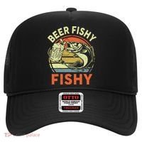 funny Bass Fishing Beer Fishy Reel Cool Dad Hat thumb 0