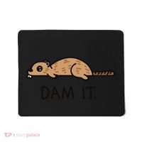 Funny Beaver Funny Saying Dam It Beaver Funny Beaver Saying Mousepad thumb 0