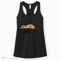 Funny Beaver Funny Saying Dam It Beaver Funny Beaver Saying Women's Tank Top thumb 0