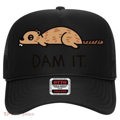 Funny Beaver Funny Saying Dam It Beaver Funny Beaver Saying Hat