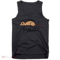 Funny Beaver Funny Saying Dam It Beaver Funny Beaver Saying Tank Top thumb 0
