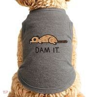 Funny Beaver Funny Saying Dam It Beaver Funny Beaver Saying Doggie Tank thumb 0