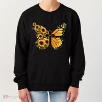 Floral Butterfly Faith Cross Women's Sweatshirt thumb 0