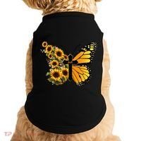 Floral Butterfly Faith Cross Doggie Tank thumb 0