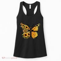 Floral Butterfly Faith Cross Women's Tank Top thumb 0