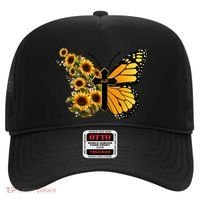 Floral Butterfly Faith Cross Hat thumb 0