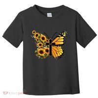 Floral Butterfly Faith Cross Toddler T-Shirt thumb 0