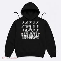 Funny Baseball For, & Eat Sleep Baseball Hoodie thumb 0