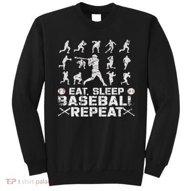 Funny Baseball For, & Eat Sleep Baseball Sweatshirt