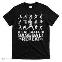 Funny Baseball For, & Eat Sleep Baseball T-Shirt thumb 0