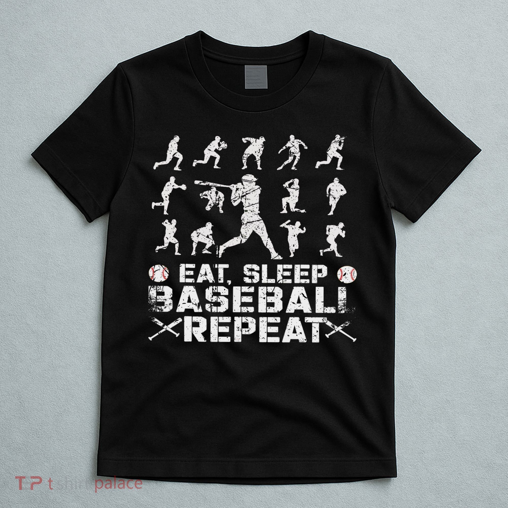 Funny Baseball For, & Eat Sleep Baseball T-Shirt