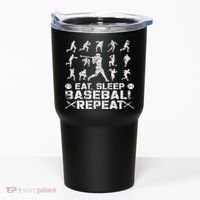 Funny Baseball For, & Eat Sleep Baseball Tumbler thumb 0