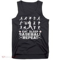 Funny Baseball For, & Eat Sleep Baseball Tank Top thumb 0